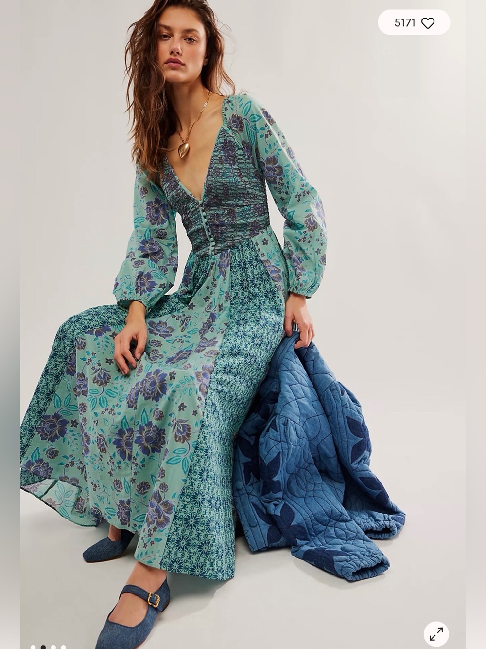 Free people floral dress NWOT